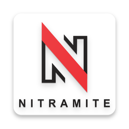 Nitramite logo with shadow and text